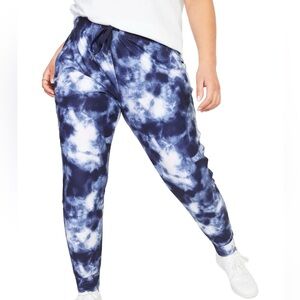 Old Navy (NWOT) Blue and White Tie Dye Joggers Sweatpants, Loungewear